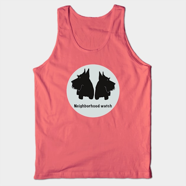 Scottie Dog Neighborhood Watch Tank Top by Janpaints